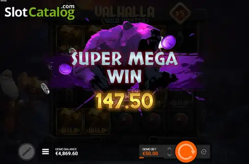 Скрин8. Valhalla Wild Winter слот