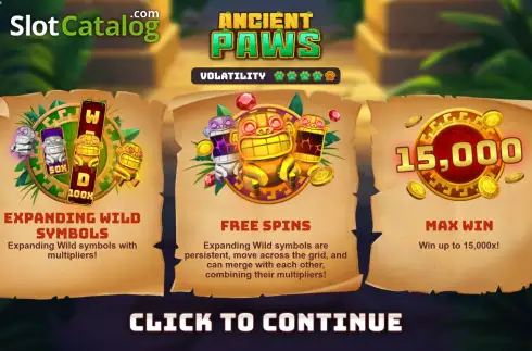 Скрин2. Ancient Paws слот