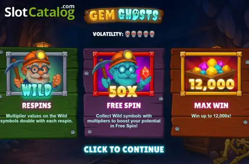 Скрин2. Gem Ghosts слот