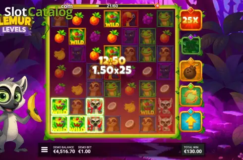 Скрин3. Lemur Levels слот