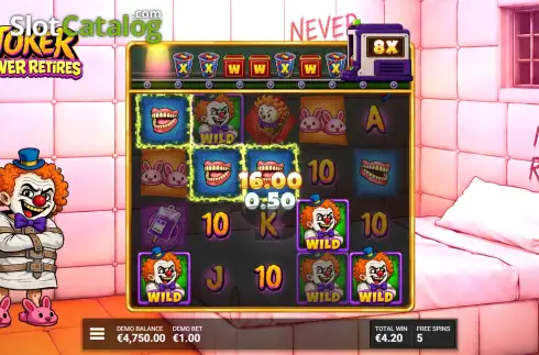 Скрин3. Joker Never Retires слот