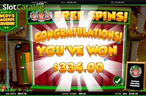 Скрин5. Luckys Jackpot Tavern слот