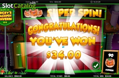 Скрин8. Luckys Jackpot Tavern слот