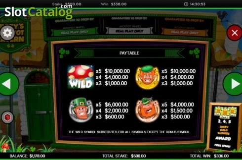 Скрин9. Luckys Jackpot Tavern слот