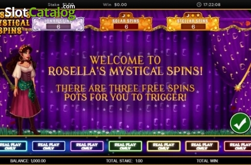 Скрин3. Rosella`s Mystical Spins слот