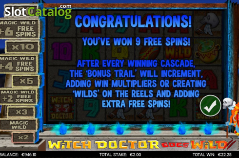 Скрин8. Witch Doctor Goes Wild слот