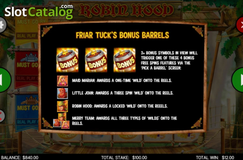 Скрин9. Robin Hood (CORE Gaming) слот