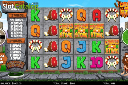 Скрин3. Cashed in Stone слот