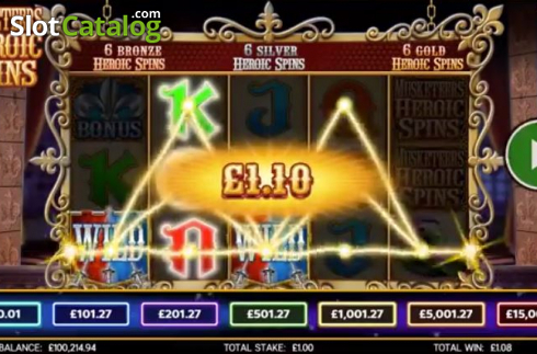 Скрин2. Musketeers Heroic Spins слот