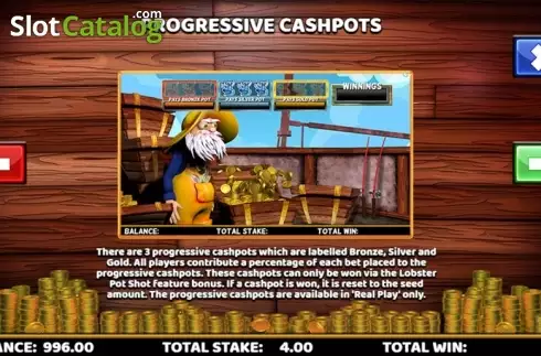 Скрин9. Captain Cashfall слот