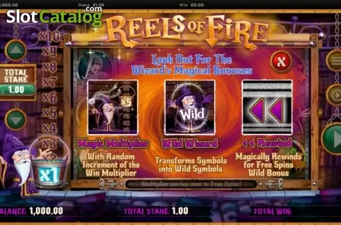Скрин3. Reels of Fire слот