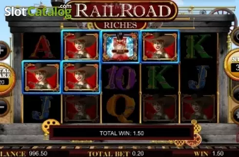 Скрин3. Railroad Riches слот