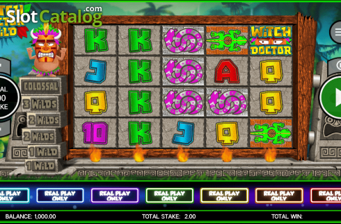 Скрин4. Witch Doctor Wild слот