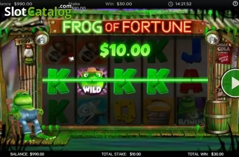 Скрин3. Frog of Fortune слот