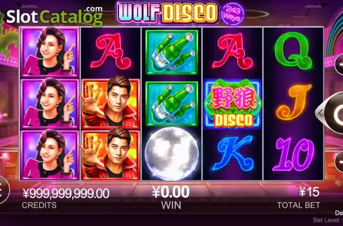 Скрин2. Wolf Disco слот
