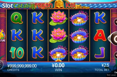 Скрин2. Dragon Koi слот