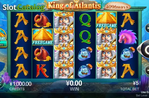 Скрин2. King of Atlantis (CQ9Gaming) слот