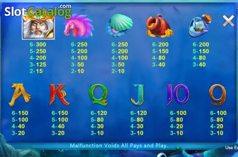 Скрин8. King of Atlantis (CQ9Gaming) слот