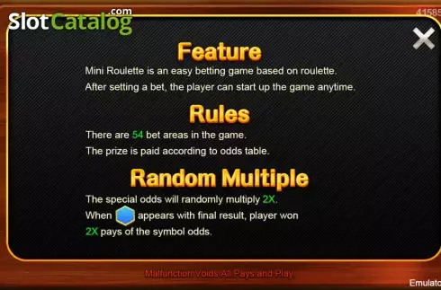 Скрин5. Mini Roulette (CQ9Gaming) слот