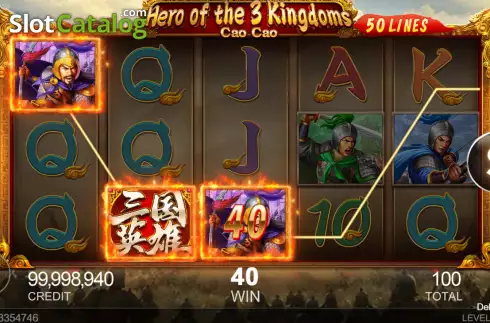 Скрин3. Hero of the 3 Kingdoms Cao Cao слот