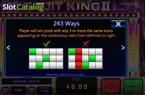 Скрин5. Fruit King Deluxe слот