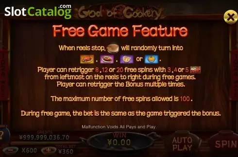 Скрин7. God of Cookery (CQ9Gaming) слот