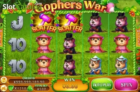 Скрин2. Gophers War слот