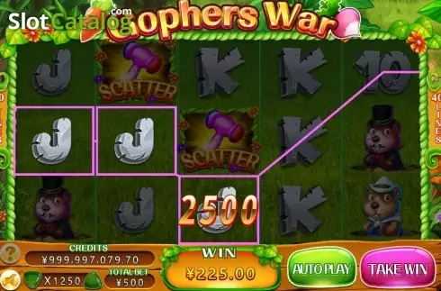 Скрин3. Gophers War слот