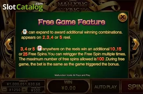 Скрин7. Mahjong King (CQ9 Gaming) слот