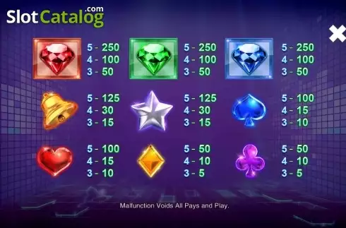 Скрин4. Super Diamonds слот