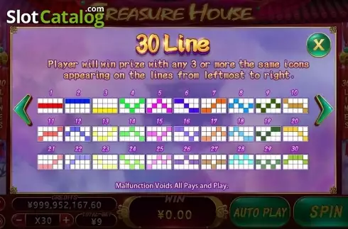 Скрин5. Treasure House слот