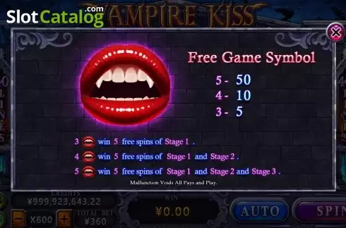 Скрин5. Vampire Kiss (CQ9Gaming) слот
