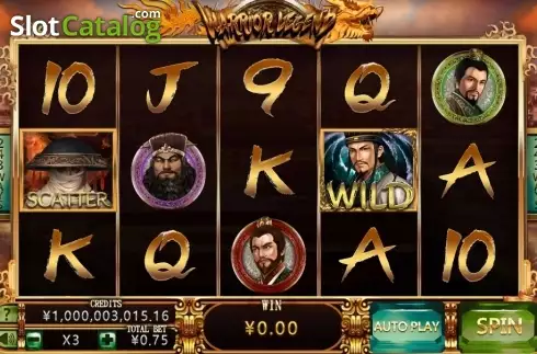 Скрин2. Warrior Legend слот