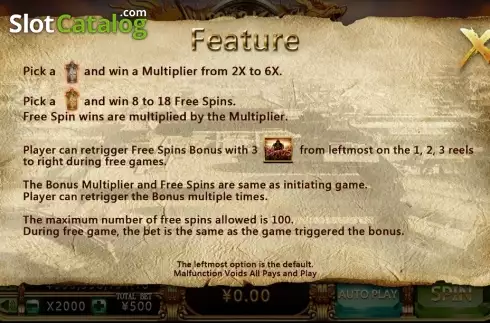 Скрин6. Warrior Legend слот