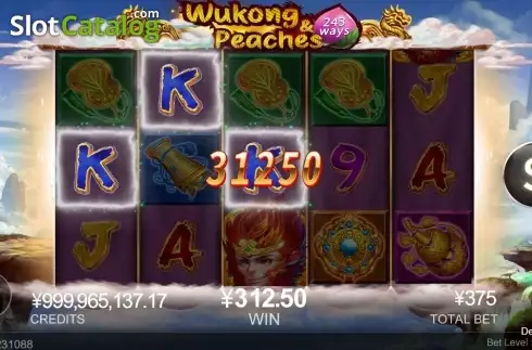 Скрин3. Wukong Peaches слот