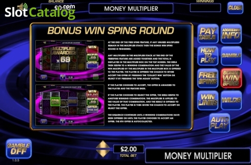 Скрин5. Money Multiplier (CR Games) слот