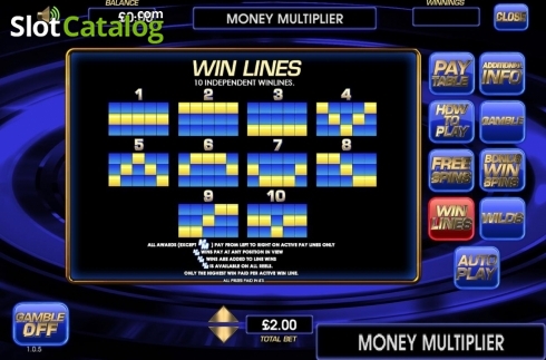 Скрин8. Money Multiplier (CR Games) слот