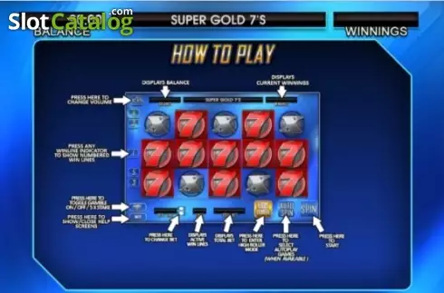 Скрин4. Super Gold Sevens слот