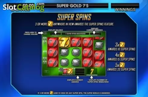 Скрин5. Super Gold Sevens слот
