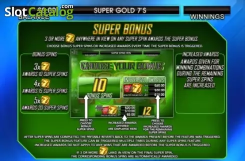 Скрин6. Super Gold Sevens слот