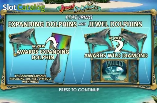 Скрин2. Jewel Dolphin слот