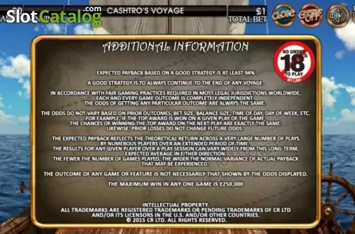 Скрин4. Cashtro's Voyage слот