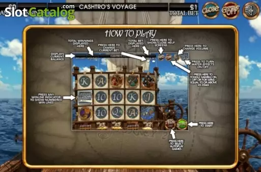 Скрин5. Cashtro's Voyage слот