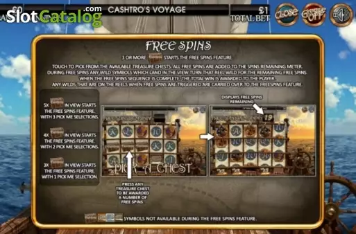 Скрин6. Cashtro's Voyage слот