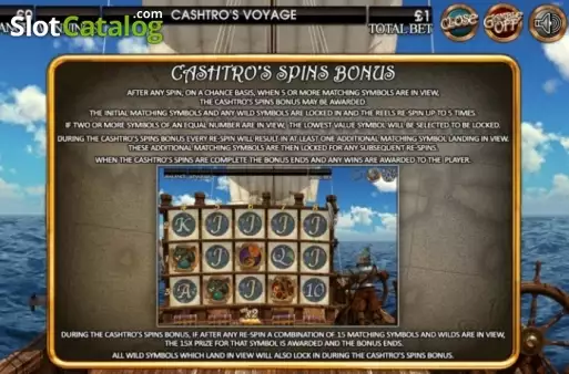 Скрин7. Cashtro's Voyage слот