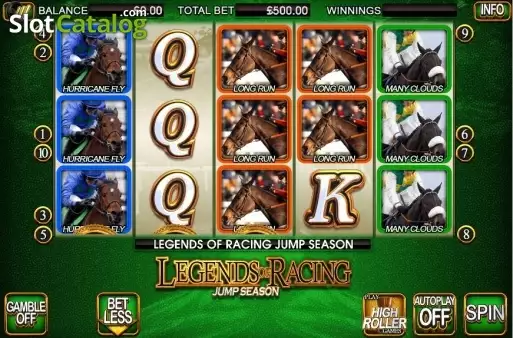 Скрин2. Legends of Racing Jump Season слот