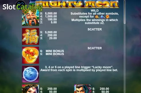 Скрин6. Mighty Moon слот