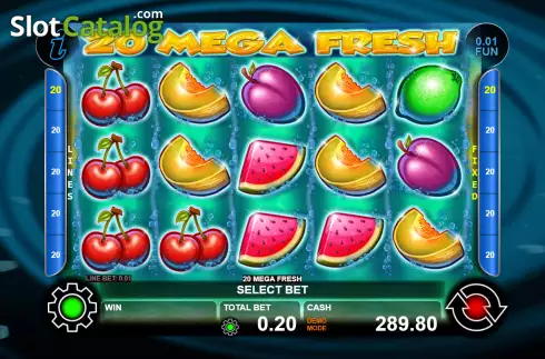 Скрин2. 20 Mega Fresh слот