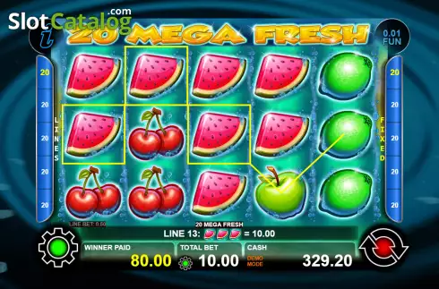 Скрин4. 20 Mega Fresh слот