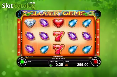 Скрин2. Clover Gems слот
